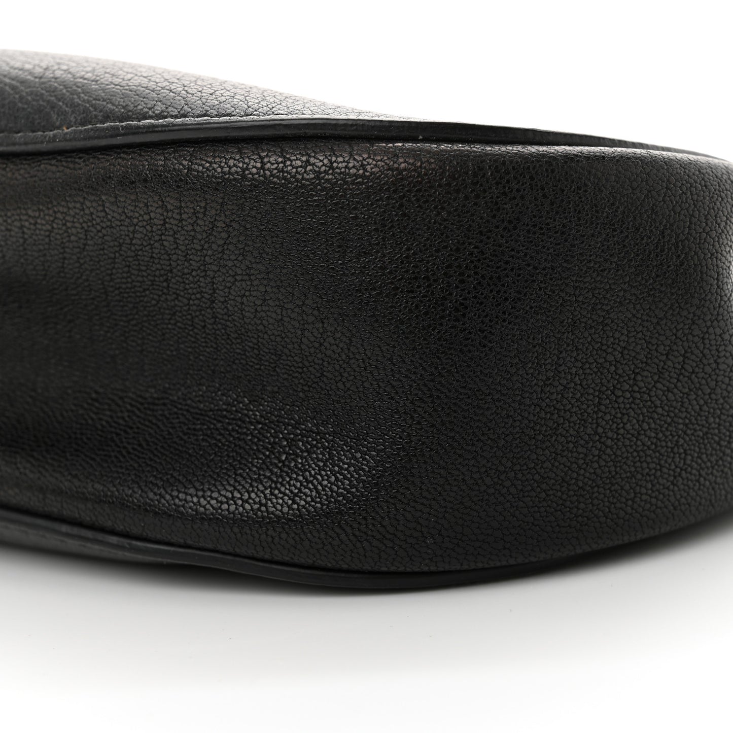 Grained Lambskin Drew Shoulder Bag Black
