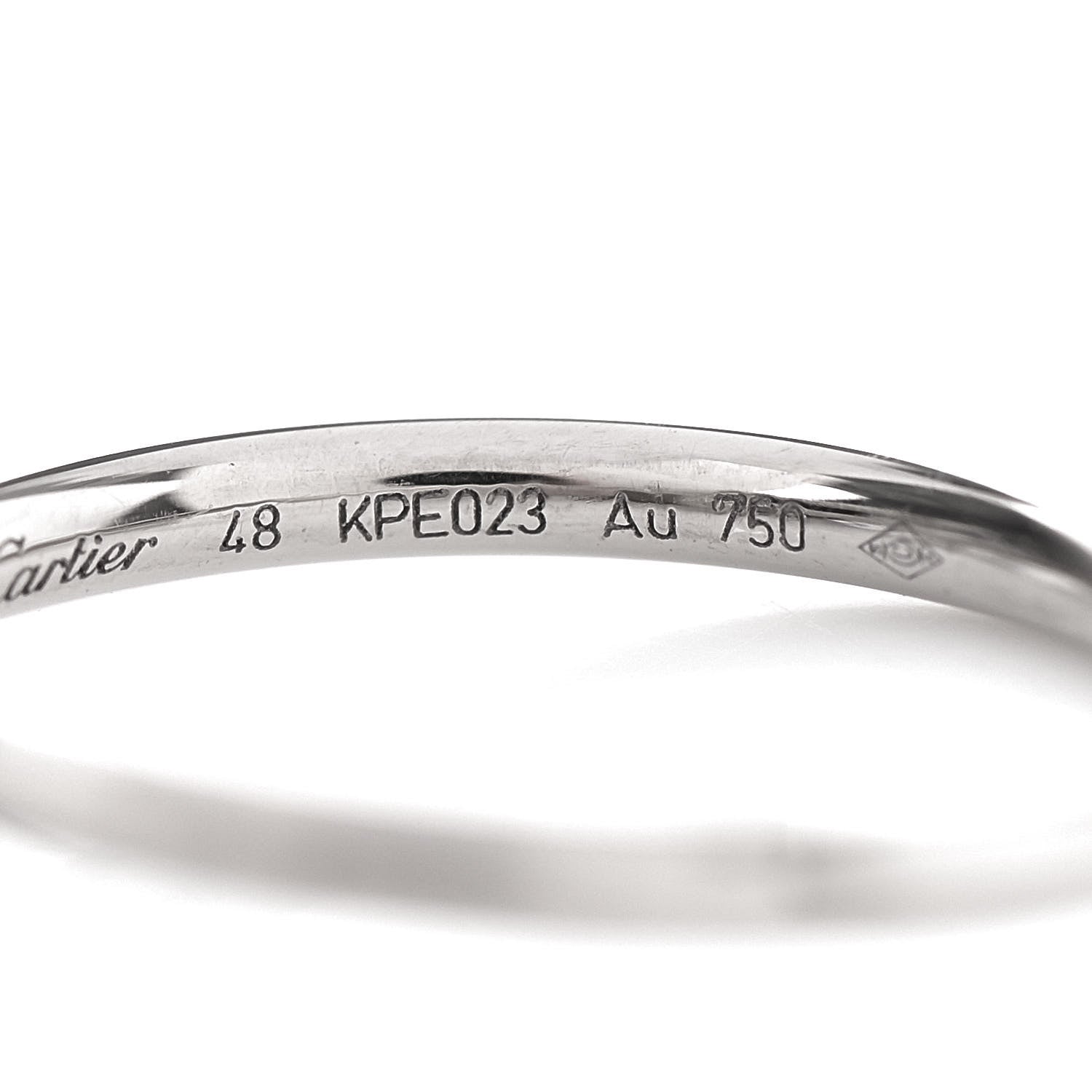 Cartier 18K White Gold Small Juste Un Clou Ring 48 4.5 5 of 6