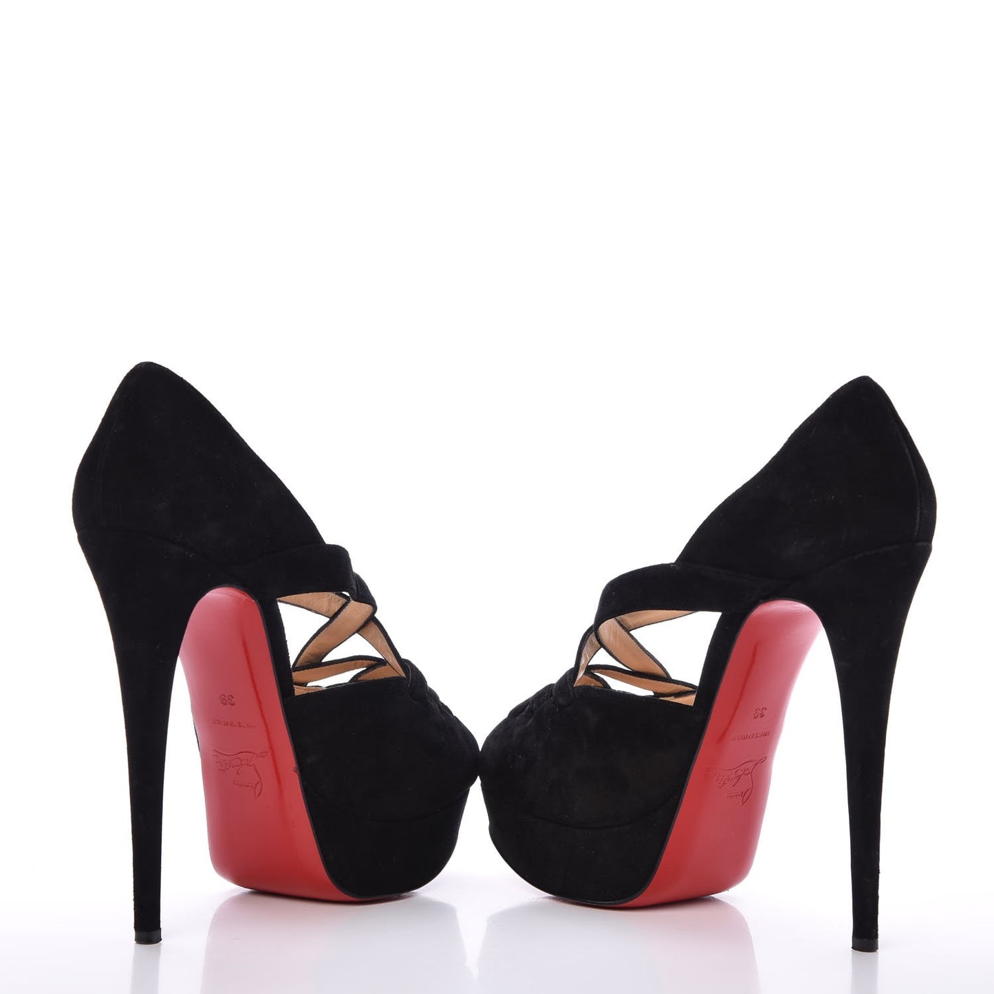Suede Lady Corset 150 Pumps 39 Black