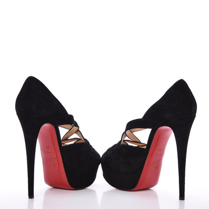 Christian Louboutin Suede Lady Corset 150 Pumps 39 Black 5 of 9