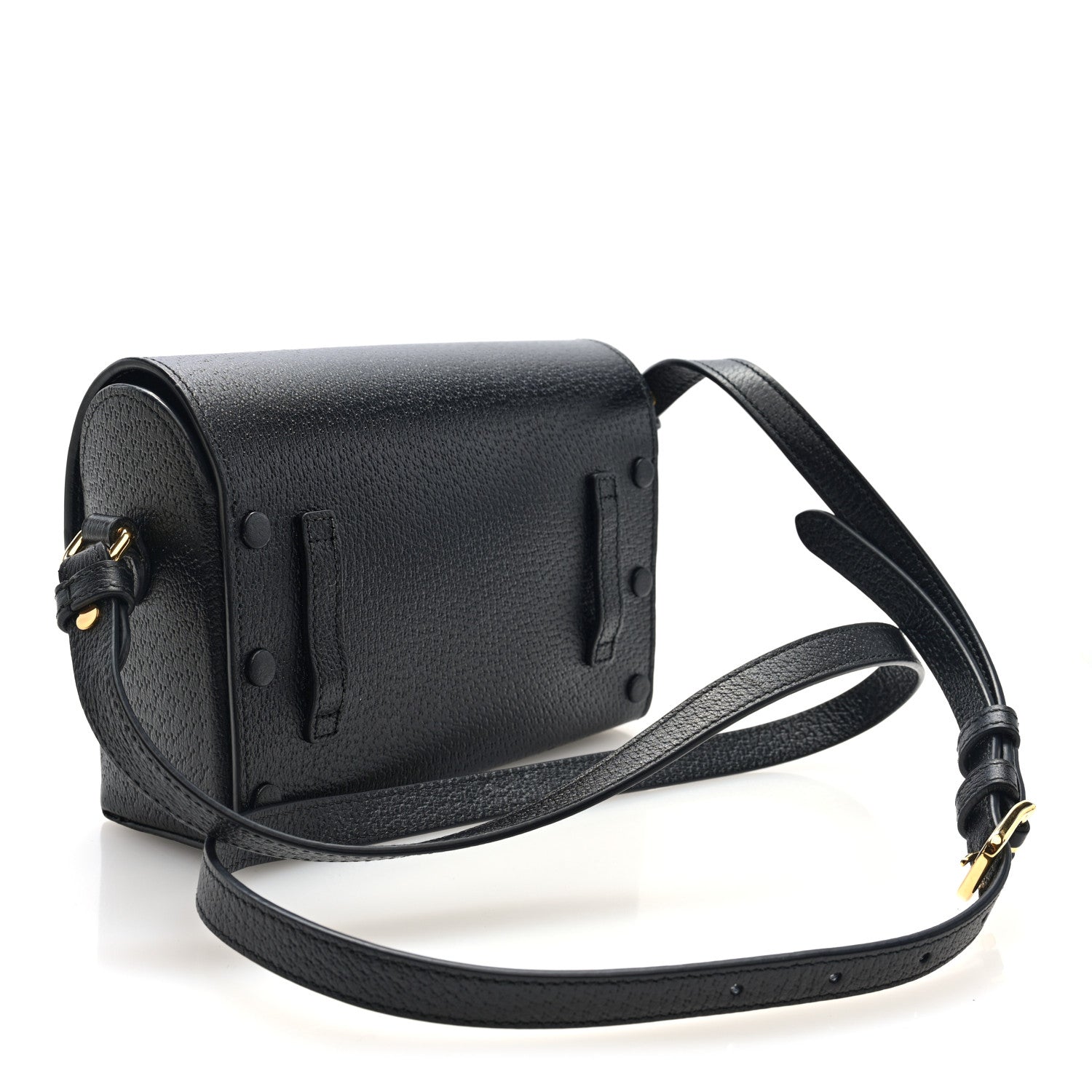 Gucci Calfskin Horsebit 1955 Shoulder Bag Black 3 of 9
