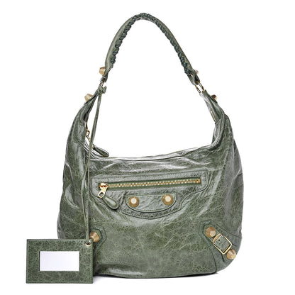 Balenciaga Agneau Giant 21 Gold Hardware Hobo Green 1 of 13