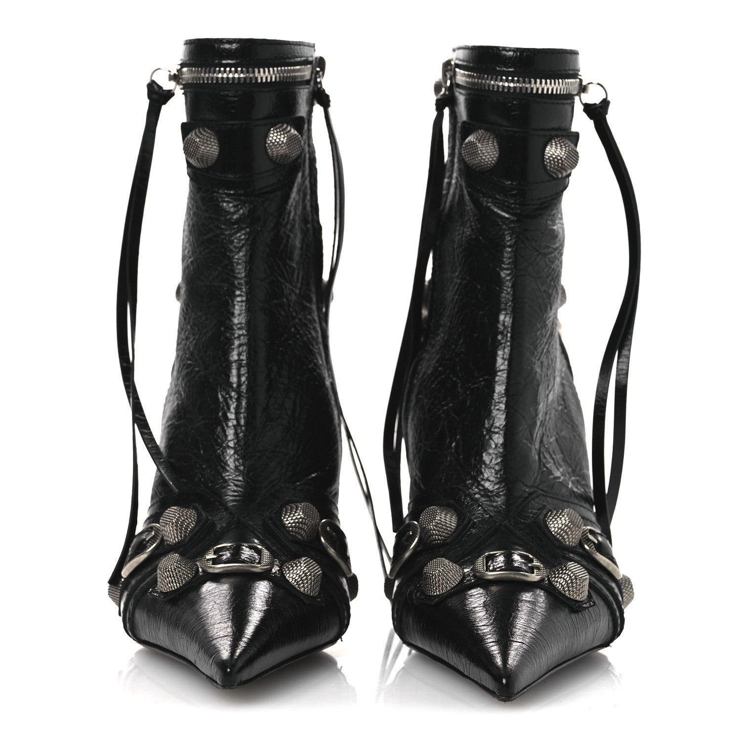 Balenciaga Agneau Arena Cagole 90mm Ankle Boots 39 Black 3 of 11