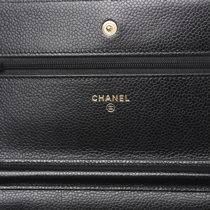 Chanel Caviar Quilted Wallet On Chain WOC Black 5 of 10