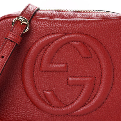 Gucci Pebbled Calfskin Small Soho Disco Bag Tabasco Red 10 of 10