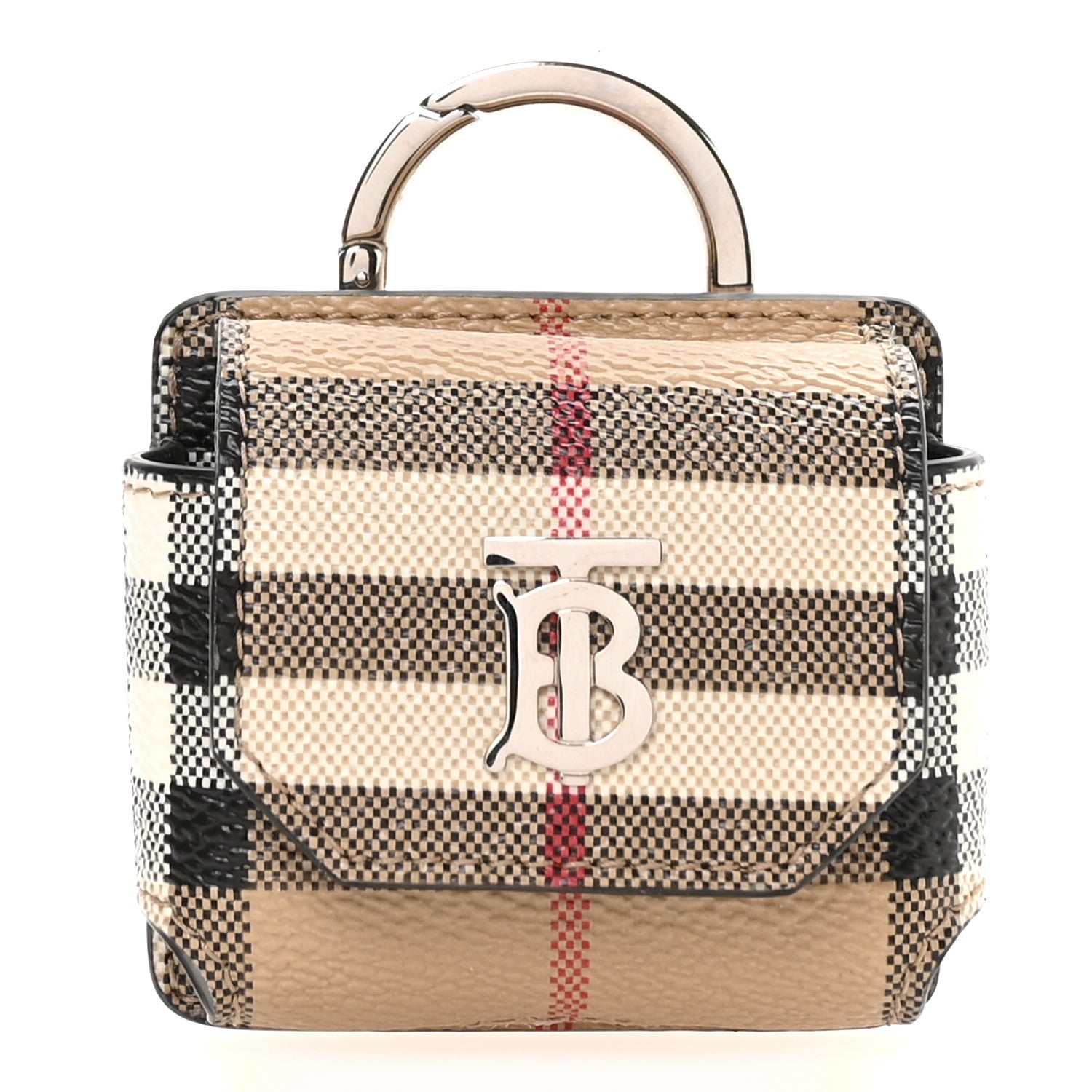 Burberry E-Canvas Vintage Check TB AirPods Pro Case Archive Beige 1 of 5