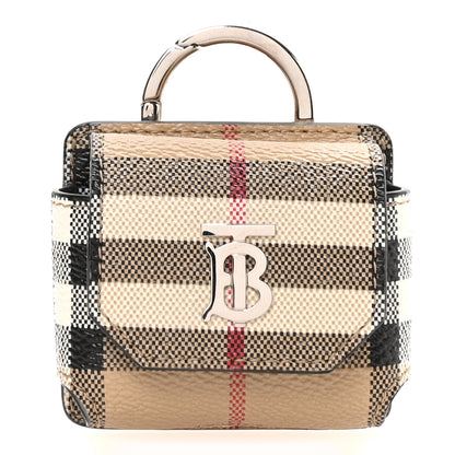 Burberry E-Canvas Vintage Check TB AirPods Pro Case Archive Beige 1 of 5