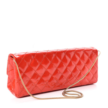 Chanel Patent Quilted 2.55 Reissue East West Clutch Red 3 of 14