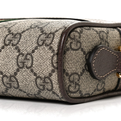 Gucci GG Supreme Monogram Web Mini Ophidia Shoulder Bag Brown 10 of 13