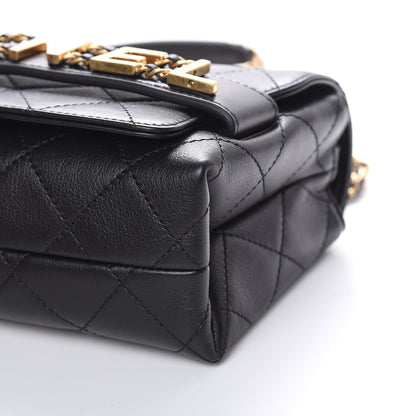 Chanel Calfskin Quilted Small Enchained Flap Black 10 of 12