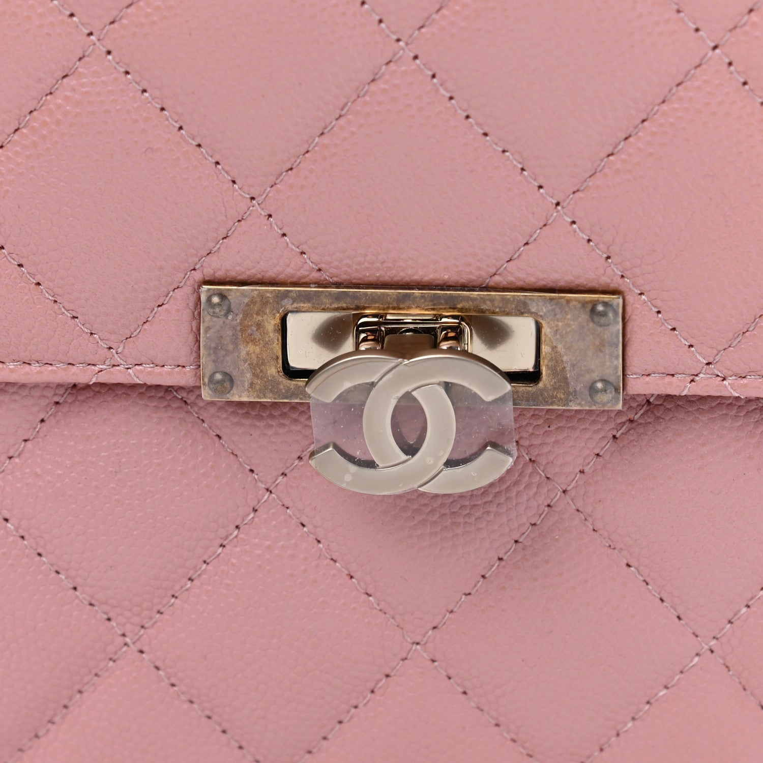 Chanel Caviar Quilted Medium Golden Class Pouch Light Pink 12 of 12