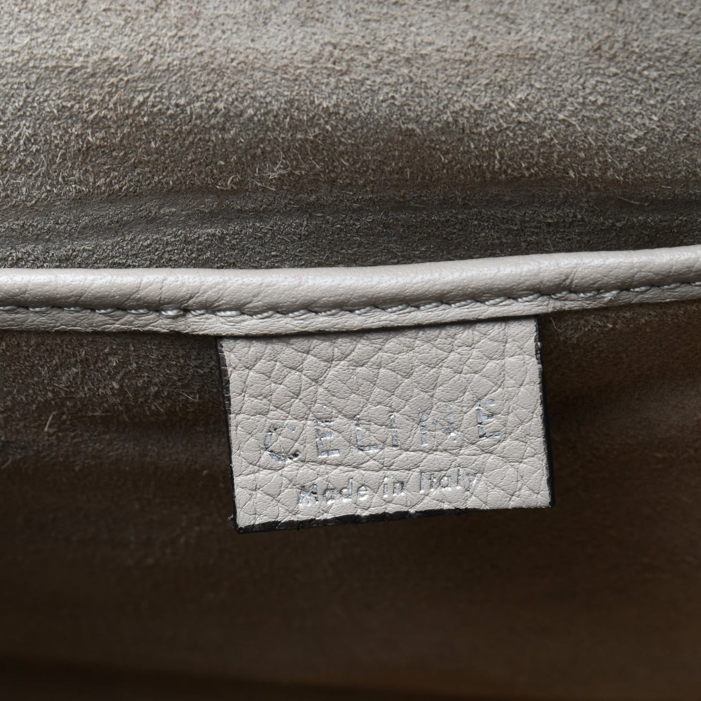 Drummed Calfskin Nano Luggage Dune