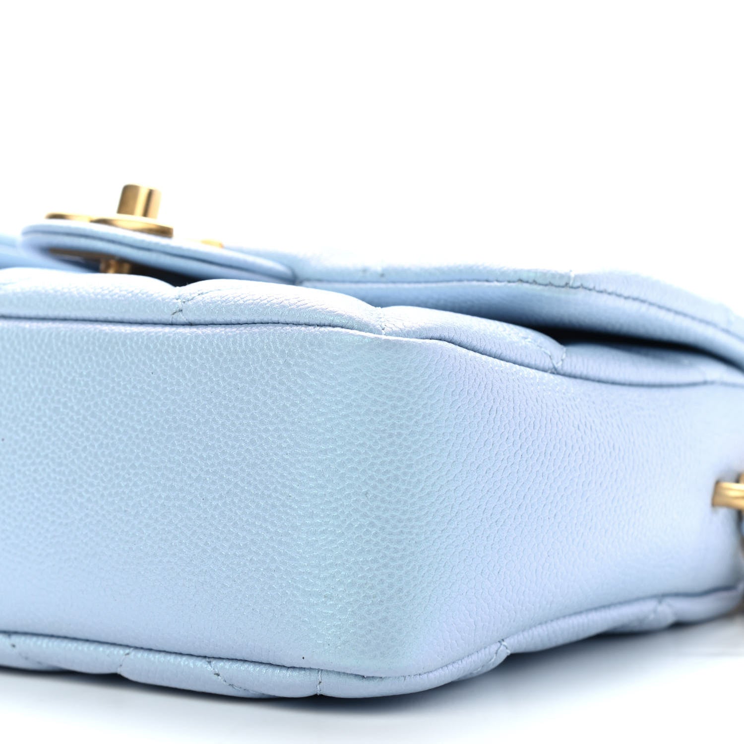 Chanel Iridescent Caviar Quilted Mini My Perfect Flap Light Blue 6 of 9
