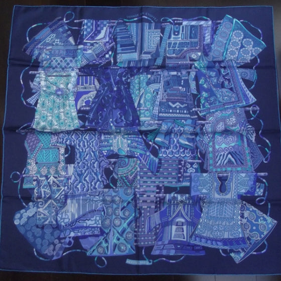 Hermes Silk Voyage En Etoffes Scarf 90 1 of 7