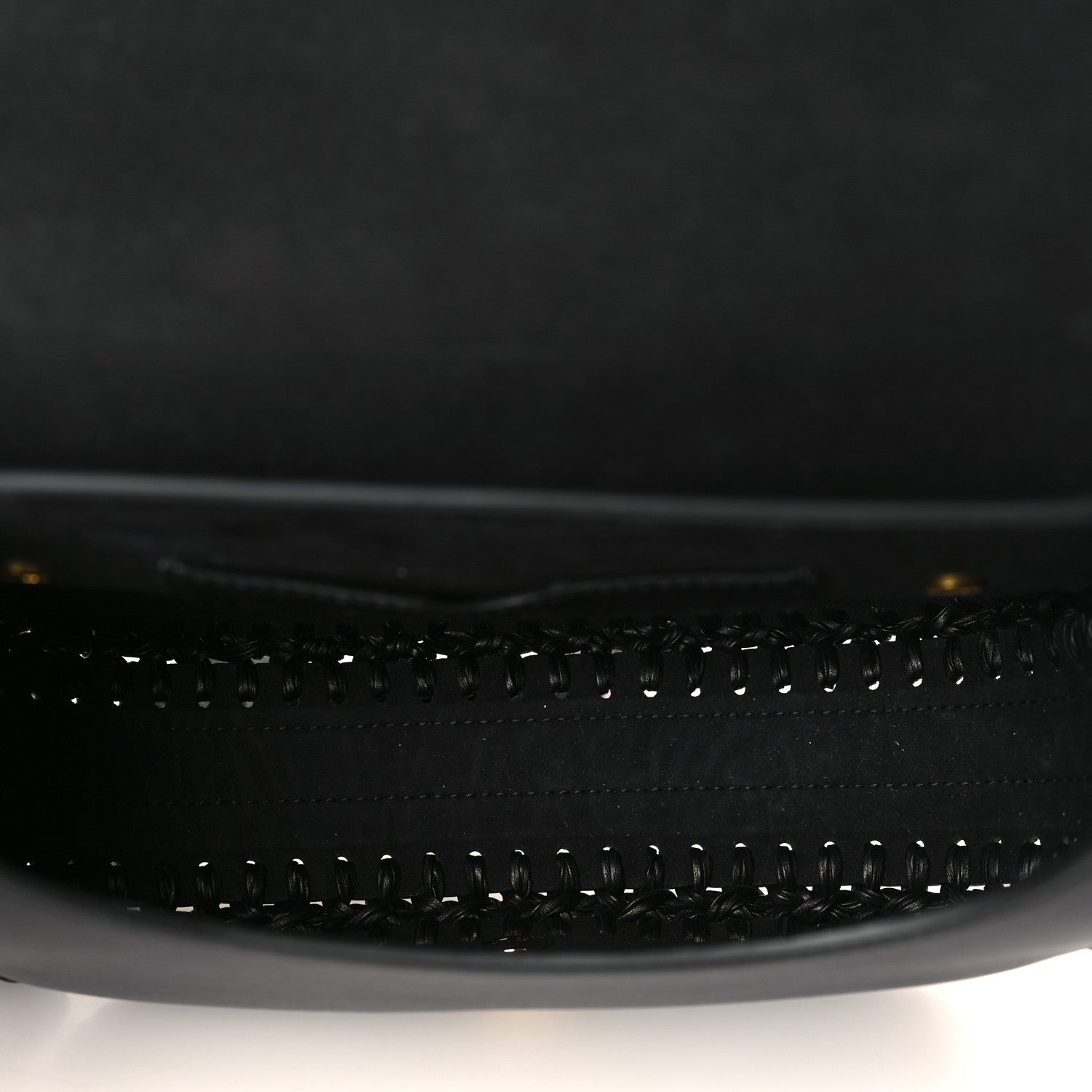 Christian Dior Grained Calfskin Medium Whipstitched Bobby Bag Black 5 of 9