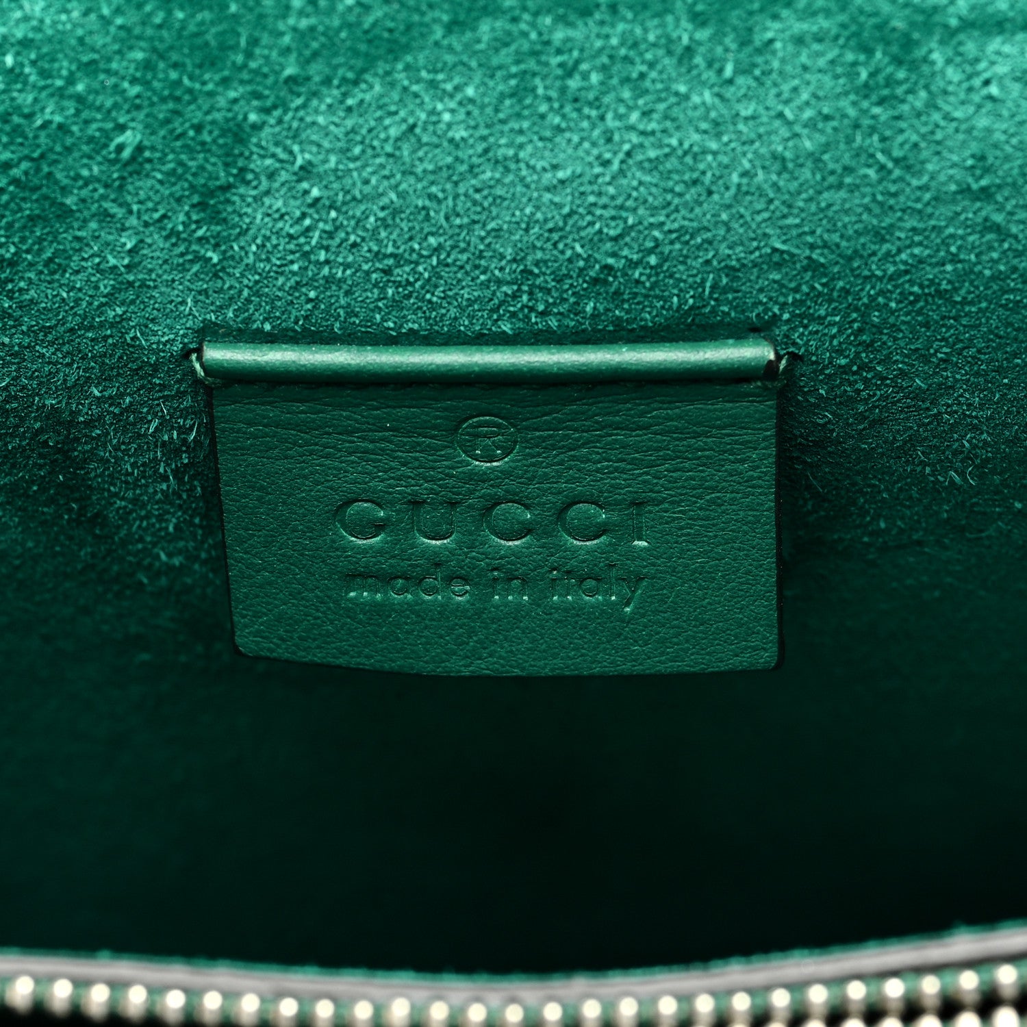 Gucci GG Supreme Monogram Embroidered Medium Dionysus Shoulder Bag Emerald 6 of 13