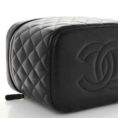 Chanel Caviar Quilted Large Vanity Pouch Black 11 of 13
