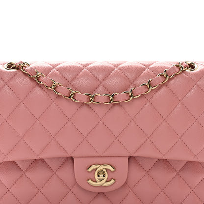 Chanel Caviar Quilted Medium Double Flap Pink 8 of 11