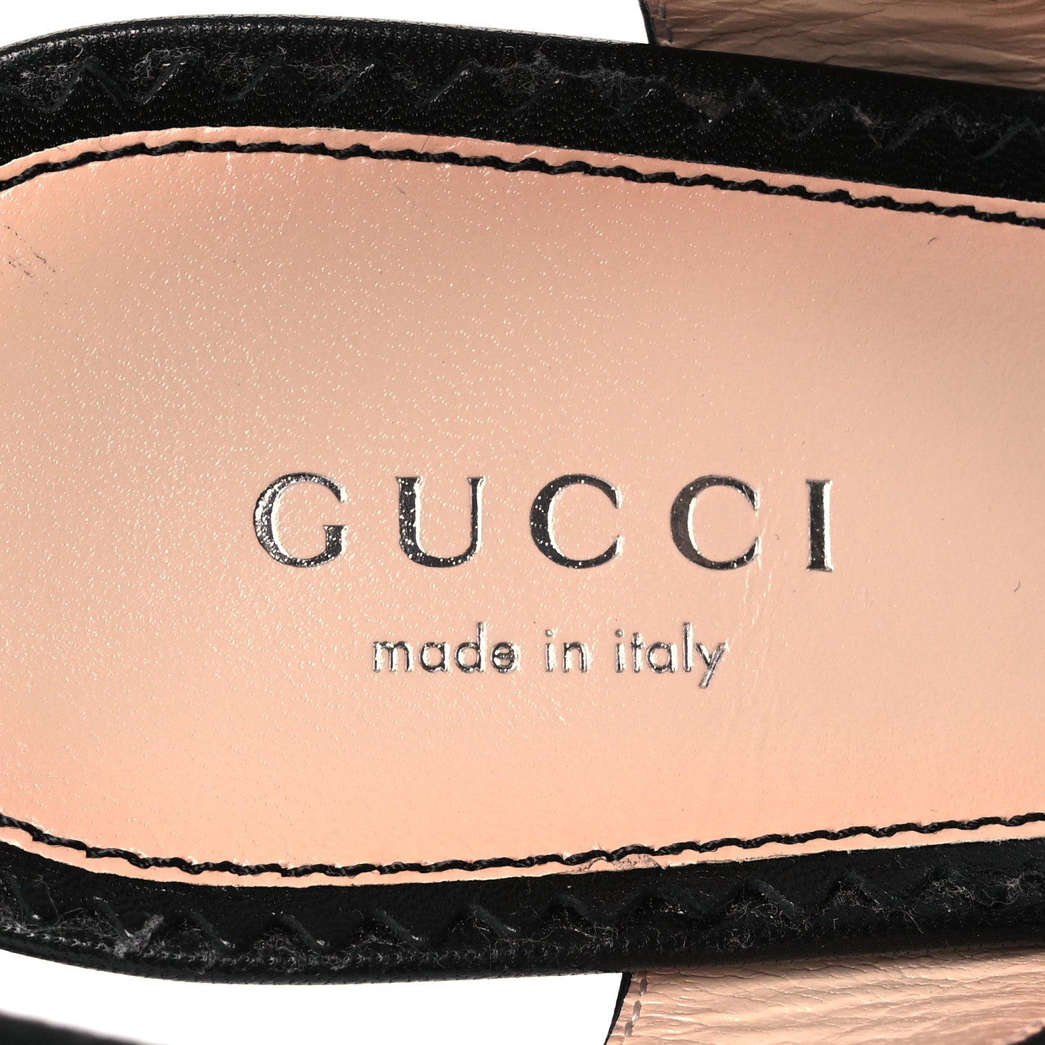 Gucci Malaga Kid Interlocking G Studs 155mm Platform Sandals 36 Perfect Black 9 of 12