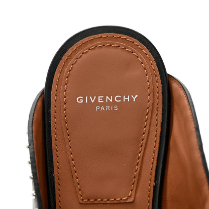 Givenchy Calfskin Studded Elegant Loafer Mule 37 Black 7 of 15