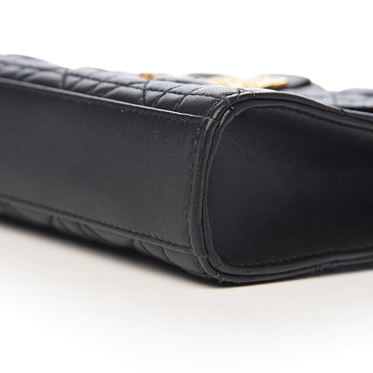Christian Dior Lambskin Cannage Dioraddict Wallet on Chain Bag Black 9 of 9