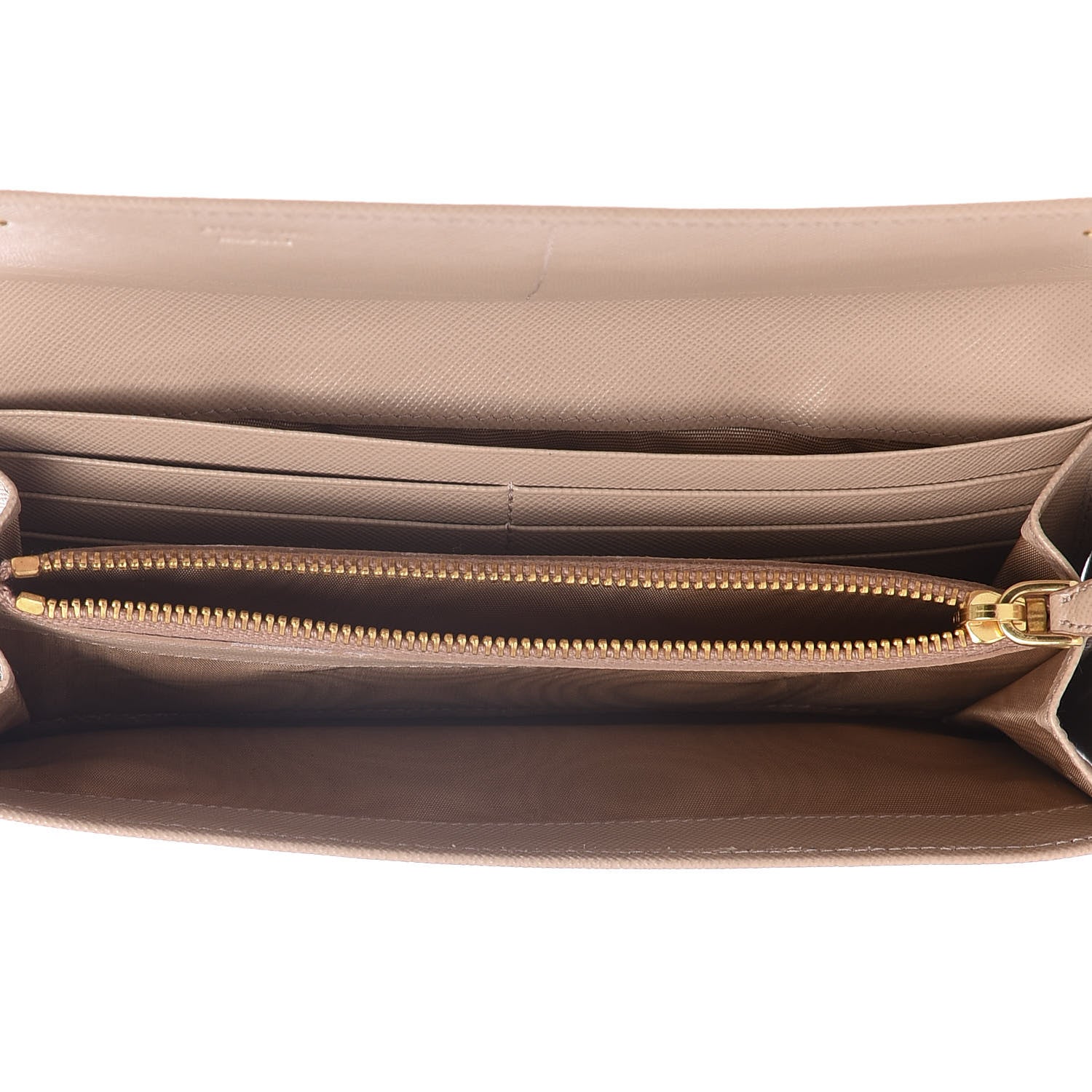Prada Saffiano Metal Continental Flap Wallet Cammeo 4 of 7