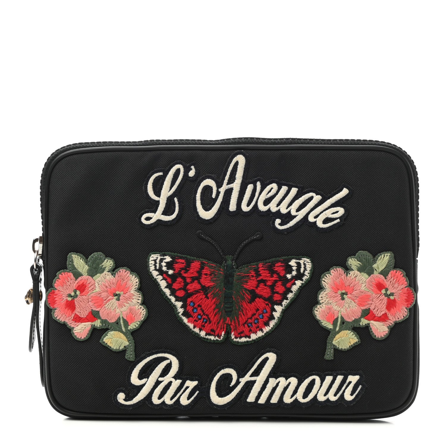 Gucci Techno Canvas L'aveugle Par Amour Tablet Case Black 1 of 7