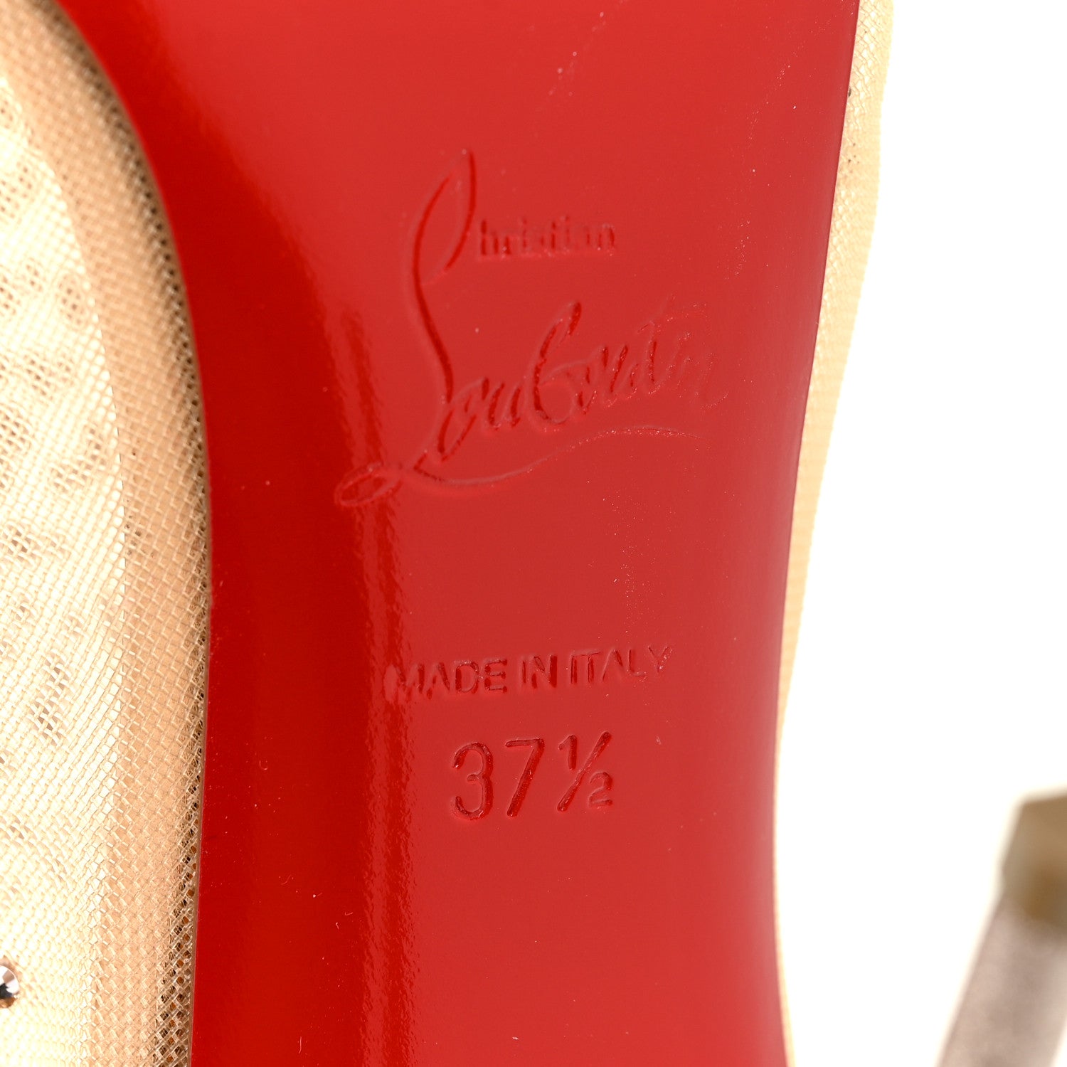 Christian Louboutin Rete Mini Glitter Constella 100 Booties 37.5 Version Courtisane 8 of 9