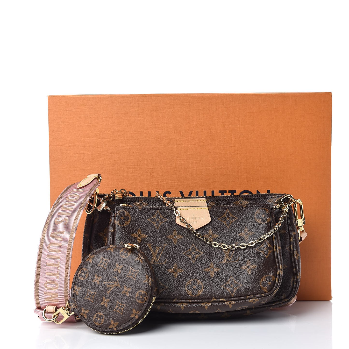 Monogram Multi Pochette Accessories Rose Clair