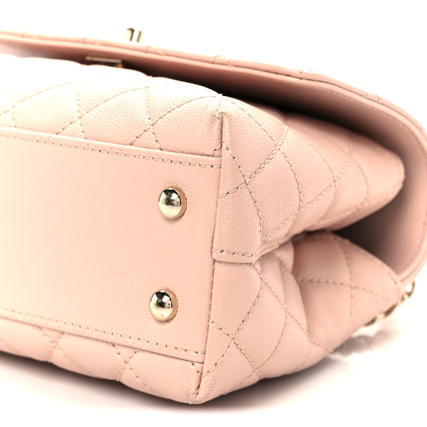 Chanel Caviar Quilted Mini Coco Handle Flap Light Pink 21 of 21