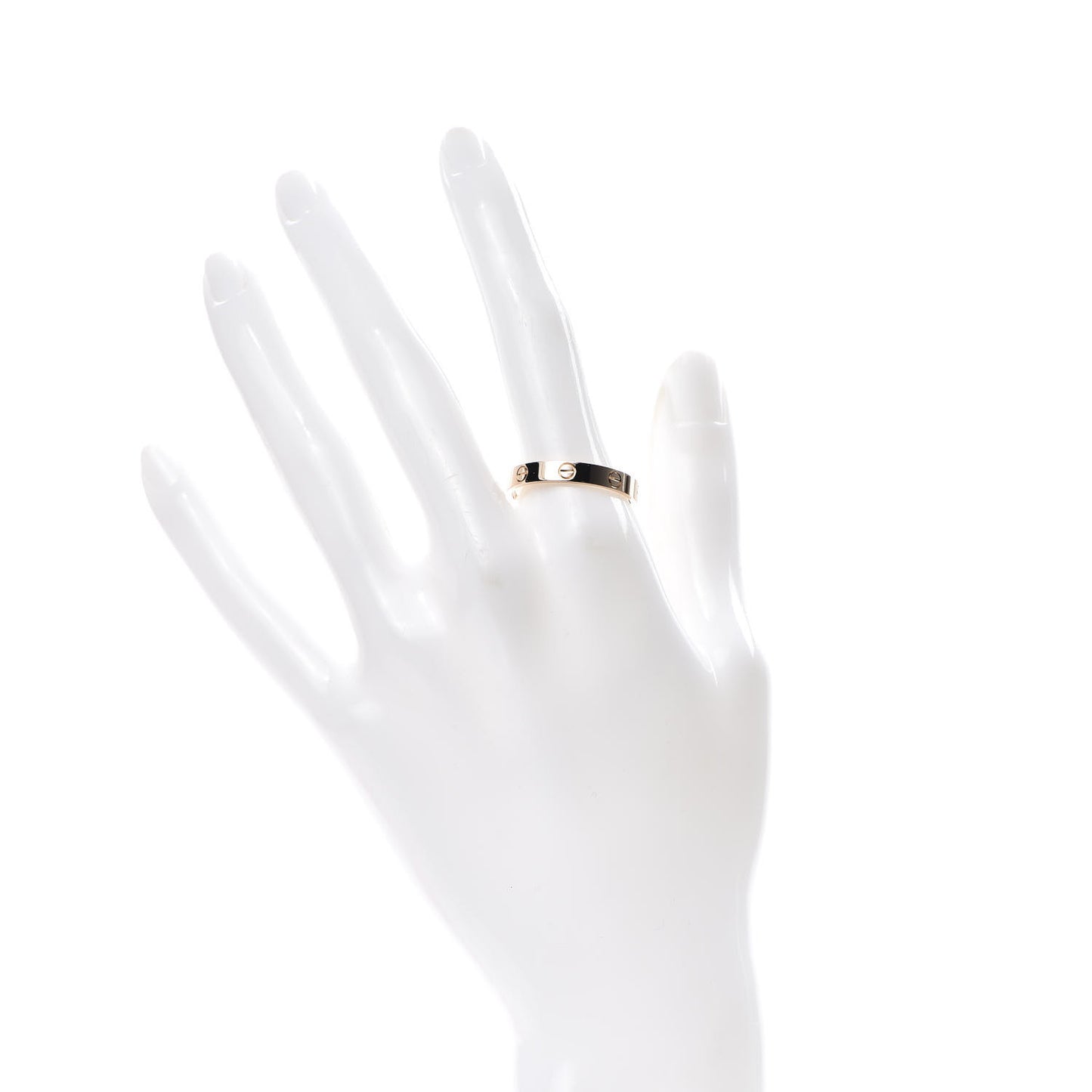 18K Pink Gold 3.5mm LOVE Wedding Band Ring 64 10.75