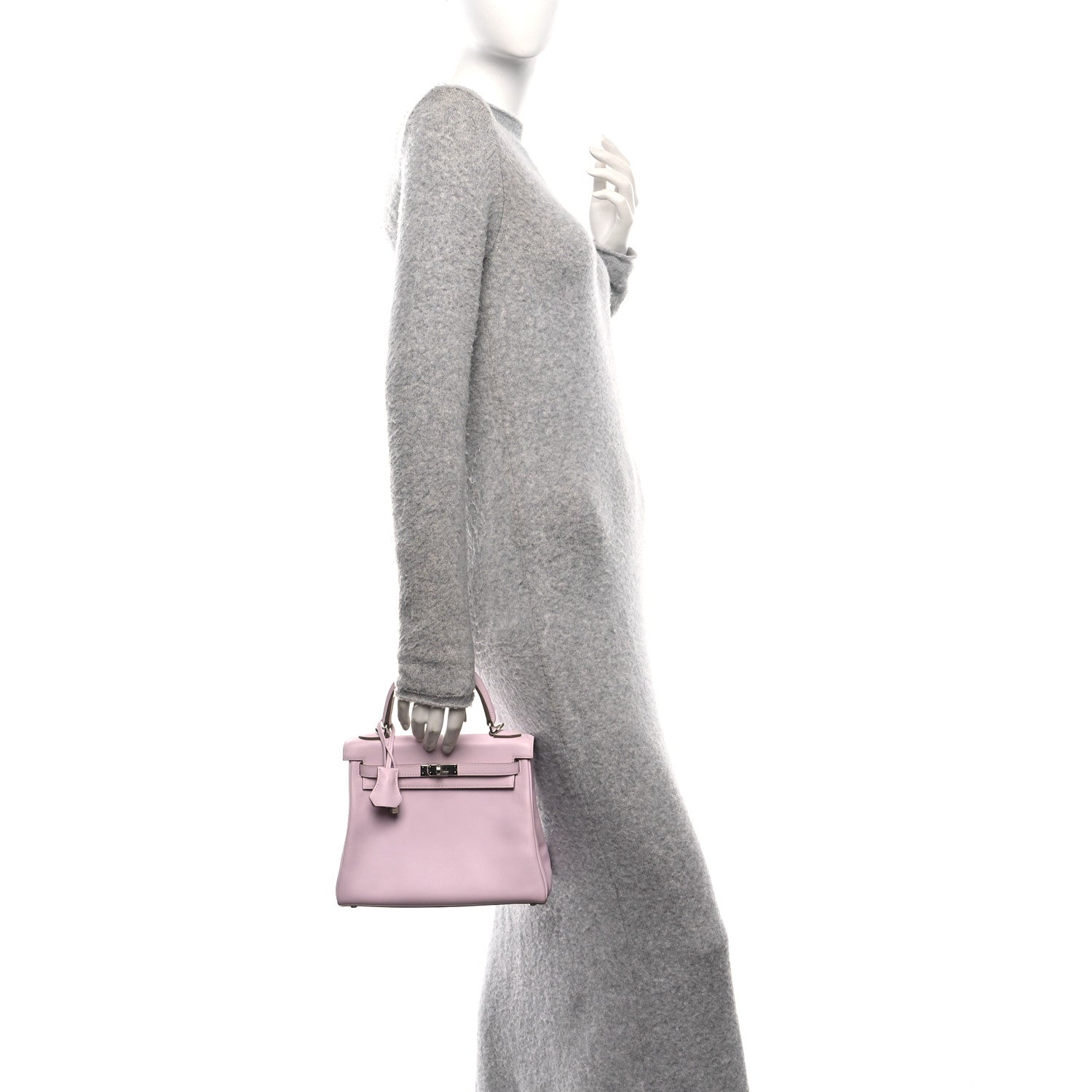 Hermes Swift Kelly Retourne 25 Mauve Pale 2 of 11