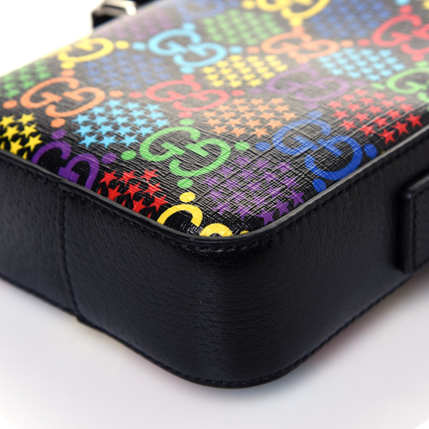 Gucci GG Supreme Monogram Psychedelic Messenger Bag Black 10 of 10