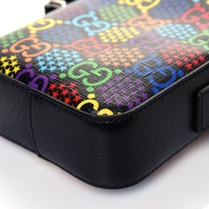 Gucci GG Supreme Monogram Psychedelic Messenger Bag Black 10 of 10