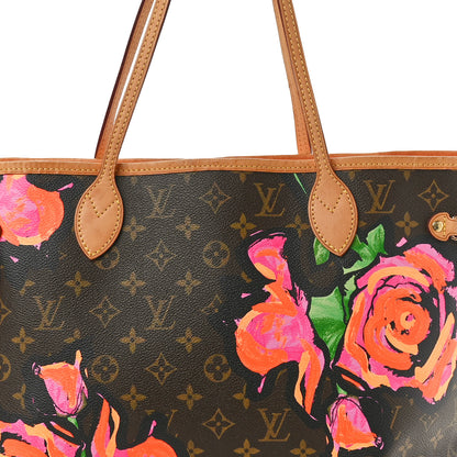 Louis Vuitton Monogram Roses Neverfull MM 7 of 10