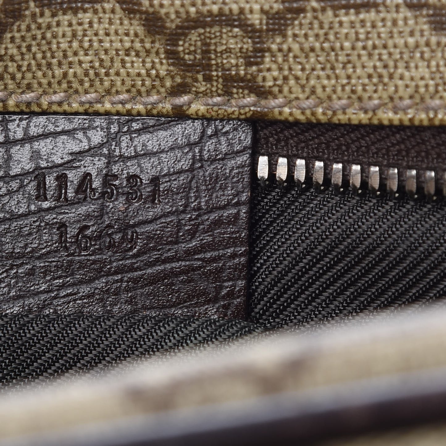 GG Plus Monogram Camera Bag Dark Brown