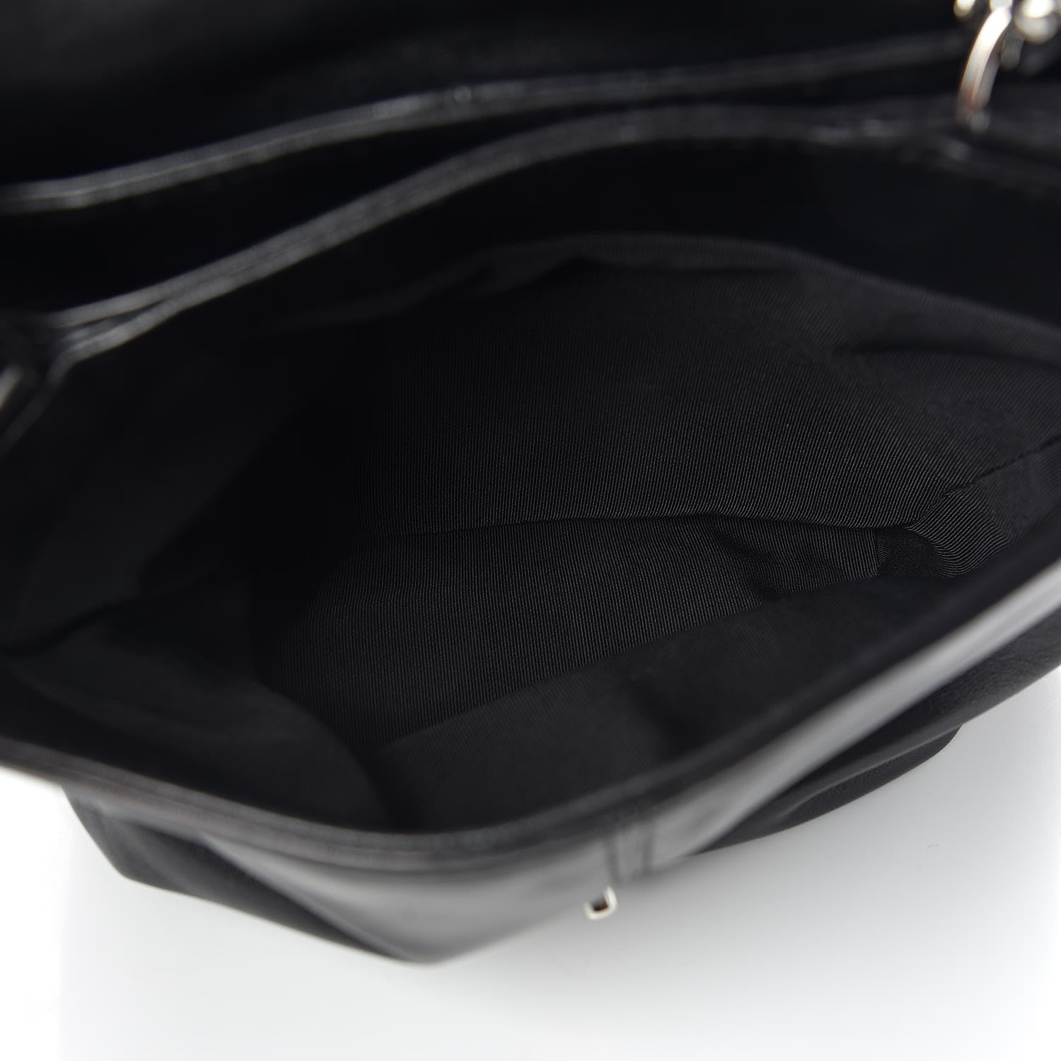 Chanel Shiny Lambskin Quilted Mini Trianon Messenger Flap Black 6 of 11