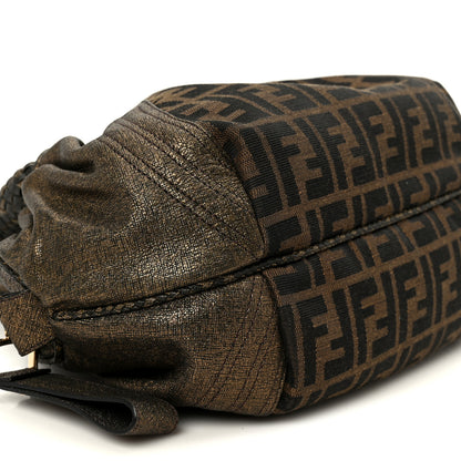 Fendi Zucca Nappa Nuvolata Vitello Tortuga Spy Bowler Tobacco Moro 10 of 12