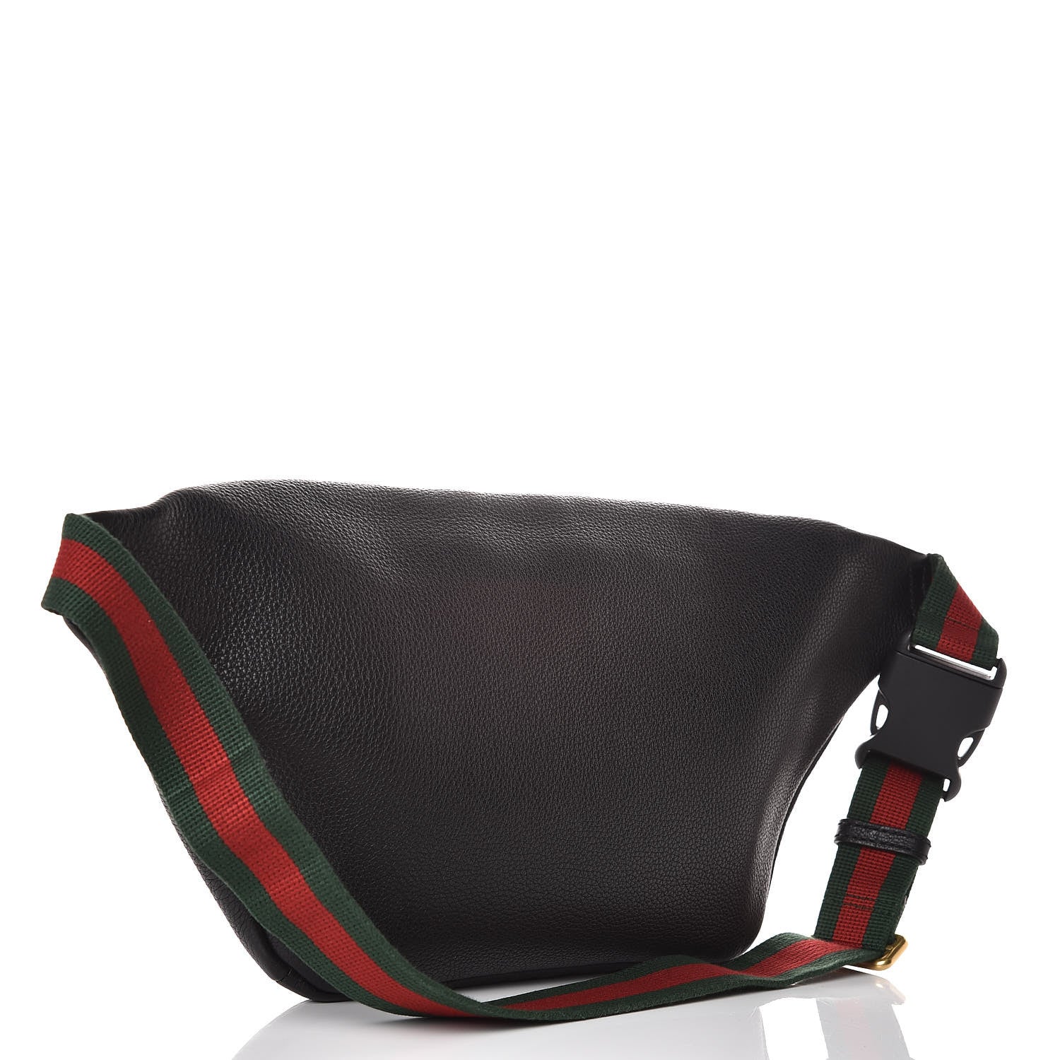 Gucci Grained Calfskin Logo Belt Bag Black 3 of 9