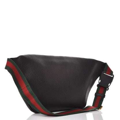 Gucci Grained Calfskin Logo Belt Bag Black 3 of 9