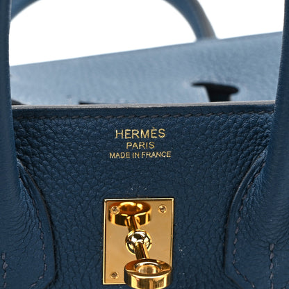 Hermes Togo Birkin 25 Bleu de Prusse 6 of 12