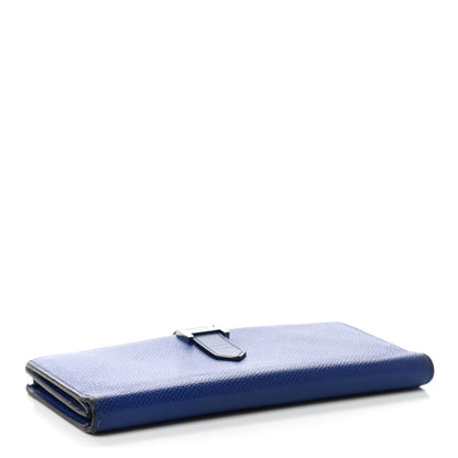Hermes Epsom Bearn Gusset Wallet Bleu Electrique 4 of 13