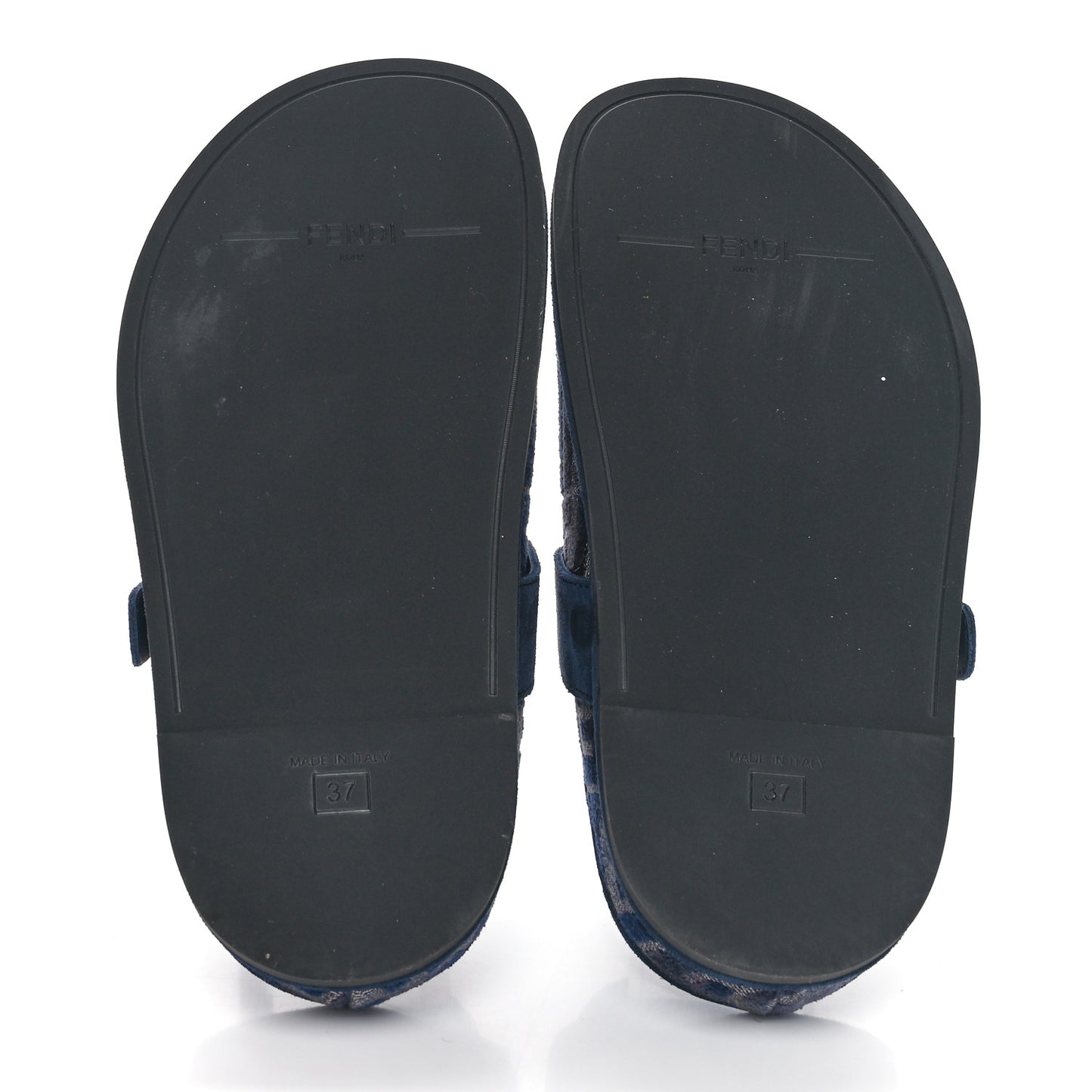 Velvet FF Fendi Feel Mules 36.5 Blue
