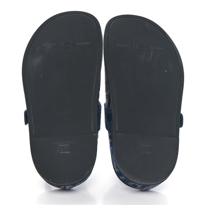 Fendi Velvet FF Fendi Feel Mules 36.5 Blue 5 of 8