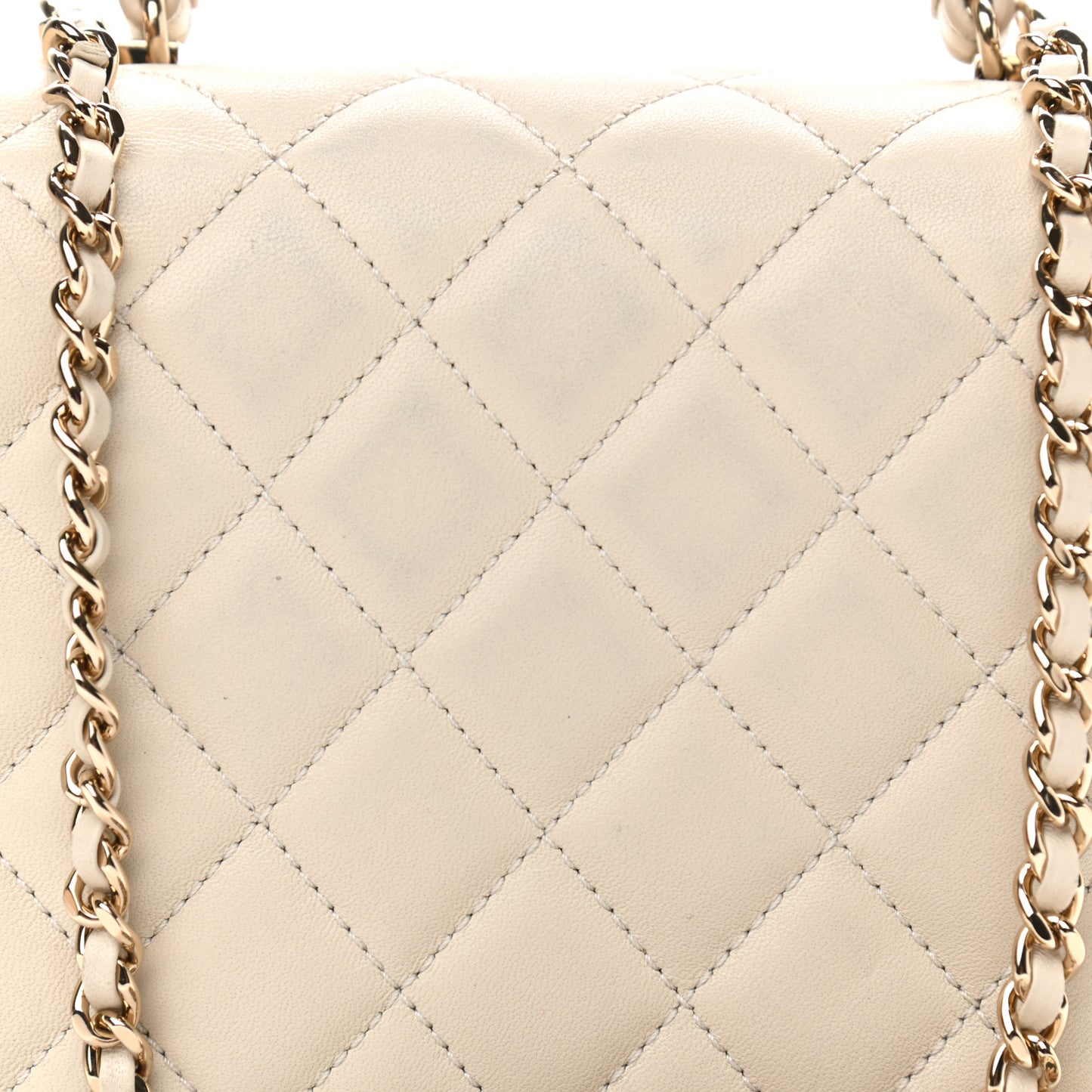 Lambskin Quilted Mini Citizen Chic Flap Ivory