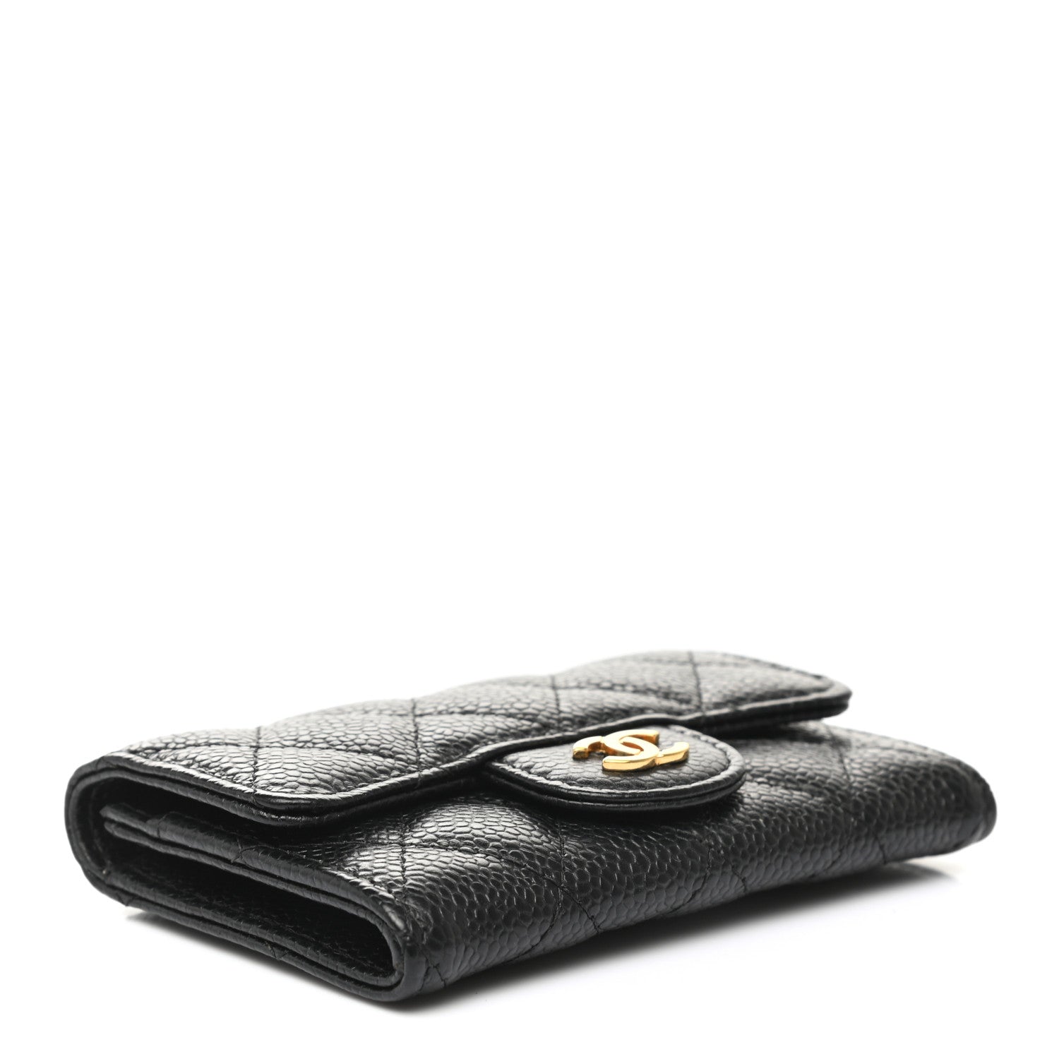Chanel Caviar Quilted Flap Card Holder Black 4 of 9