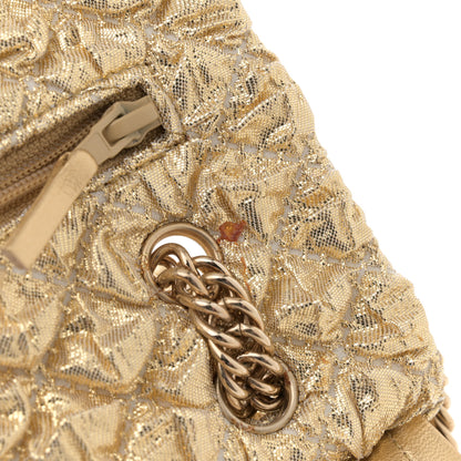 Chanel Metallic Lame Quilted Small Double Flap Gold 12 of 12