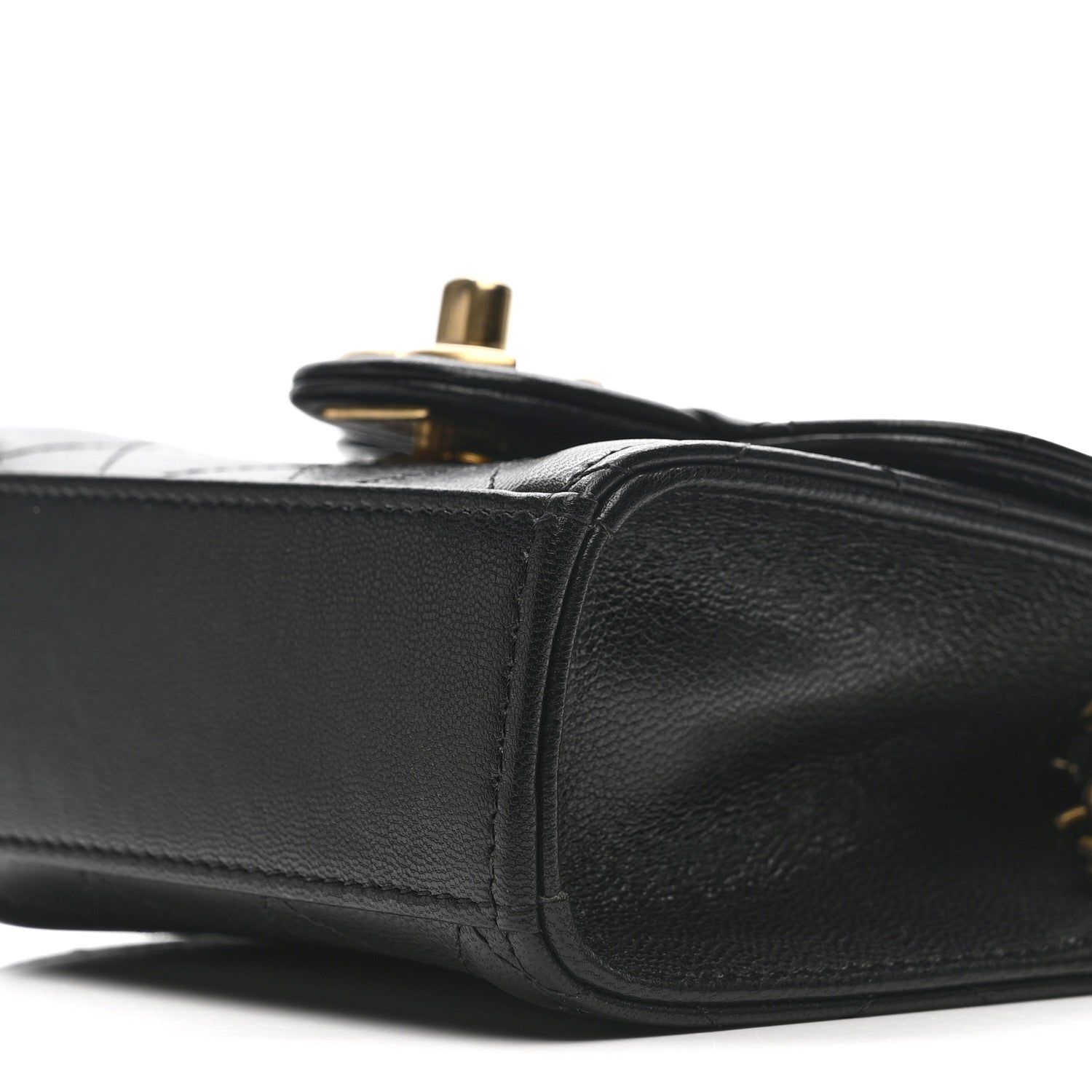 Chanel Goatskin Chic Pearls Clutch On Chain Black 10 of 13
