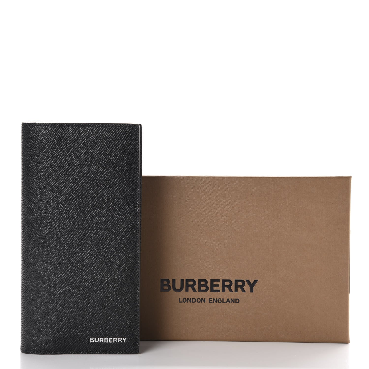 Burberry Grainy Calfskin Continental Flap Wallet Black 9 of 9