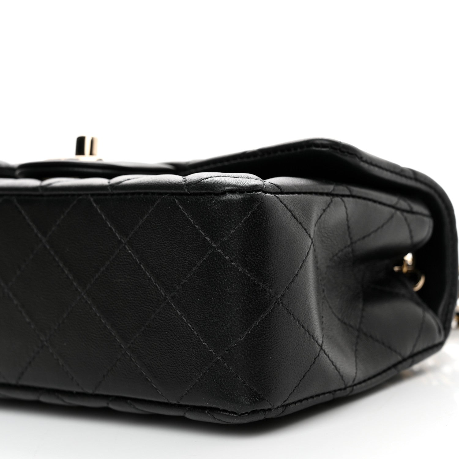 Chanel Lambskin Quilted Mini Rectangular Flap Black 10 of 11